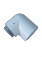 Поворот дымохода коаксиальный 80/125 PP арт. 0020109178